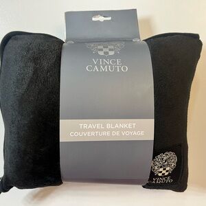 Vince Camuto Black Travel Blanket